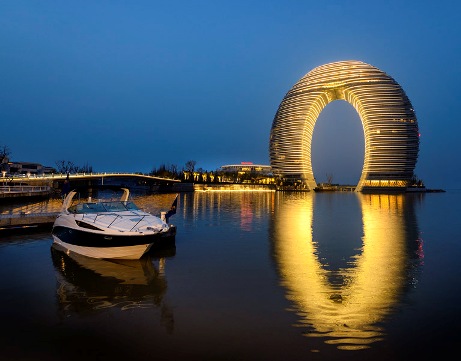 The Most Beautiful Skyscrapers In The World Sheraton Huzhou Hot Spring Resort The Travel Masters